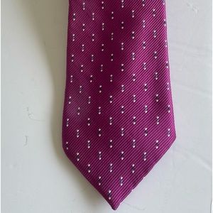 Joseph& Lyman Magenta Heavy Weight Silk Tie USA